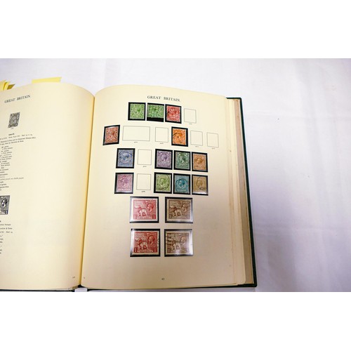 2255 - Comprehensive GB stamp collection in Windsor album - includes some good stamps - penny black & 2d im... 