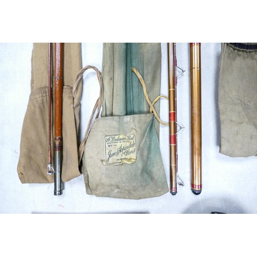 2260 - A collection of vintage fishing tackle to include -Hardy Gordon Conquest 13ft match rod, Priory of B... 