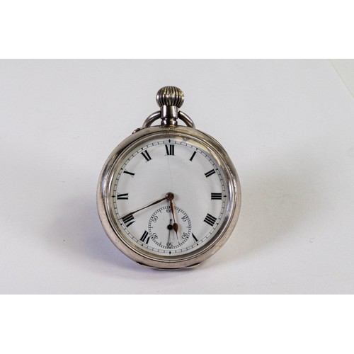 2827 - Silver IWC top winding silver pocket watch marked S & Co for Stauffer & Co.