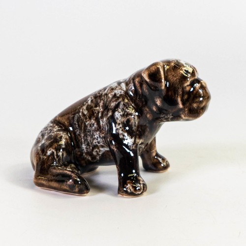 1542 - Anita Harris British Bulldog figure. Gold signed to base. Height 7cm, width 10cm