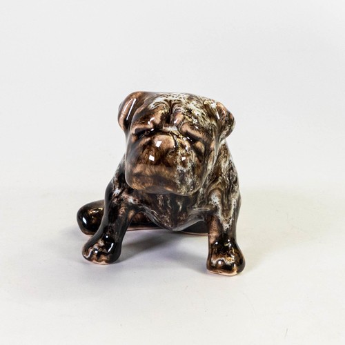 1542 - Anita Harris British Bulldog figure. Gold signed to base. Height 7cm, width 10cm