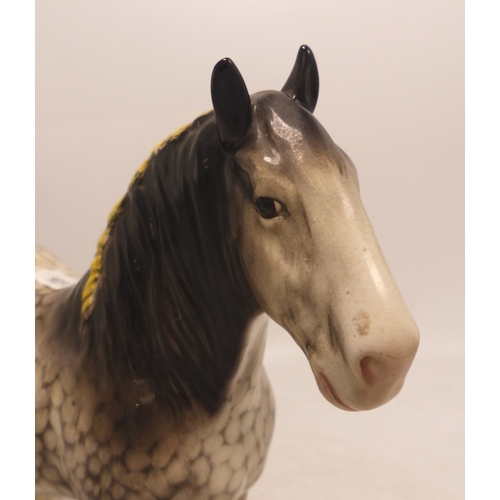 316 - Beswick Rocking Horse Grey Shire Horse 818