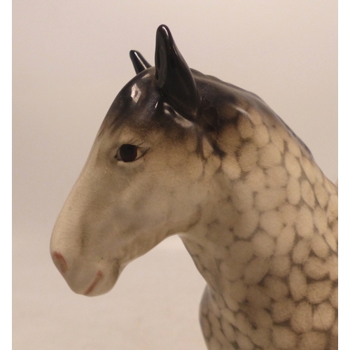 316 - Beswick Rocking Horse Grey Shire Horse 818