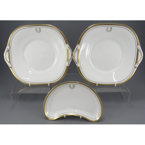 1791 - A large comprehensive collection of Aynsley and Belleek dinner and tea ware. Gilding to the rim with... 