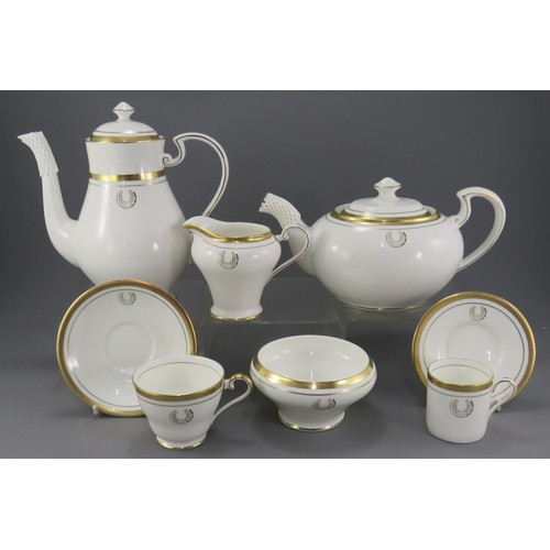 1791 - A large comprehensive collection of Aynsley and Belleek dinner and tea ware. Gilding to the rim with... 