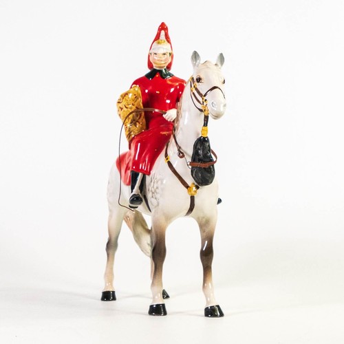 845 - Beswick 1624 Lifeguard mounted light grey Dapple horse