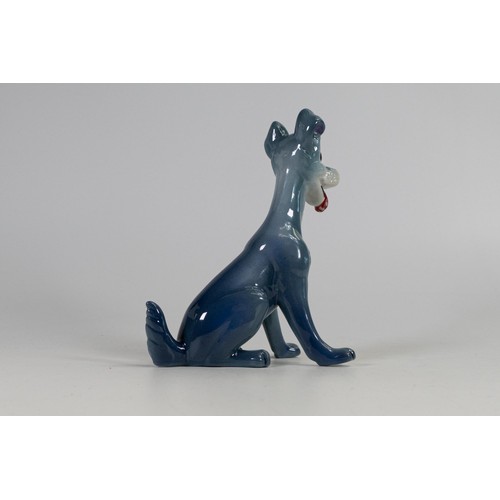 480 - Wade unmarked colourway prototype from the Lady & the Tramp series,  Blow Up figure of Tramp - glaze... 