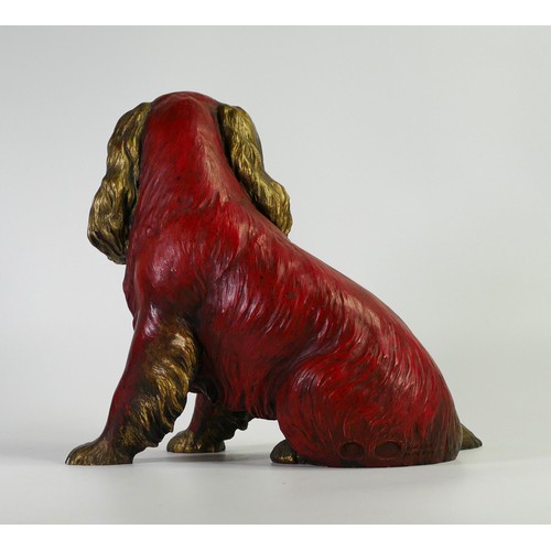 383 - North Light large resin figure of a Spaniel, height 27cm. This was removed from the archives of the ... 