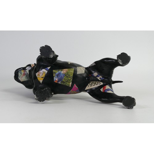 384 - North Light large resin figure of a Staffordshire Terrier, height 21cm. This was removed from the ar... 