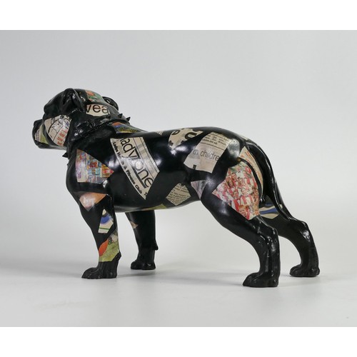 384 - North Light large resin figure of a Staffordshire Terrier, height 21cm. This was removed from the ar... 