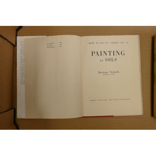 1988 - 16 x Books on painting & Golf plus other oddments, as photographed.