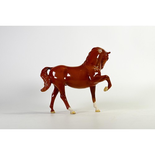 841 - Beswick head tucked horse in chestnut gloss 1549.