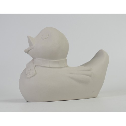 356 - Wade bisque Hubb Duck money box. Height 15cm. This was removed from the archives of the Wade factory... 