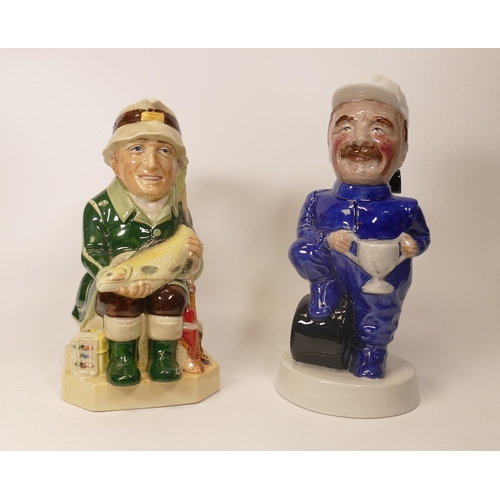 157 - Kevin Francis The Fisherman Toby Jug Ltd Edition  together with a similar jug of Nigel Mansell (2)