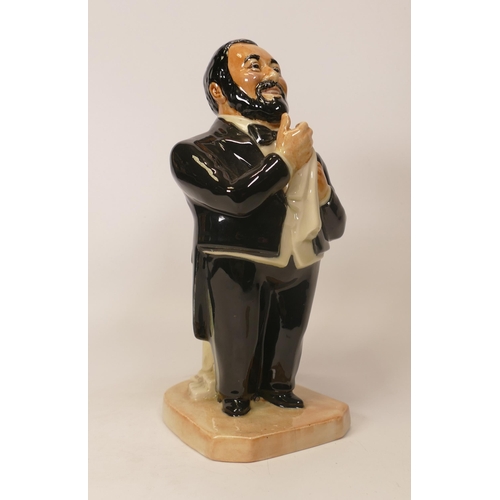 158 - Kevin Francis Ceramics limited edition jug of Pavarotti, modelled by Doug Tootle, no 37 of 250