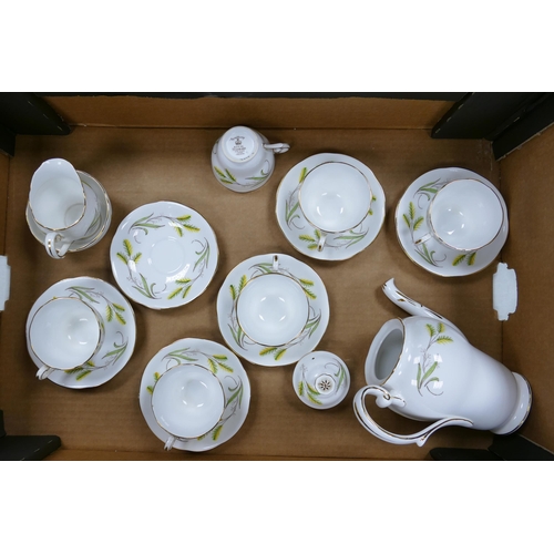 15 - Royal Standard Floral Symponey patterned 21 piece coffee set