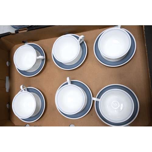 28 - Six Wedgwood Glen Mist Cups & Saucers