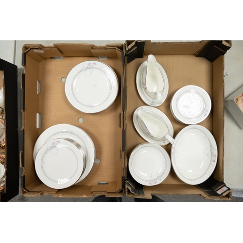 41 - A collection of Royal Doulton Allegro patterned dinner ware including salad plates, desert plates, d... 