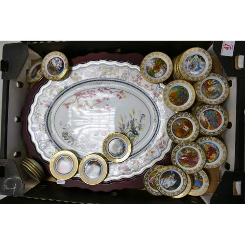 47 - A collection of Franklin Mint Large Framed Oriental Platter & many similar Signature Edition small p... 