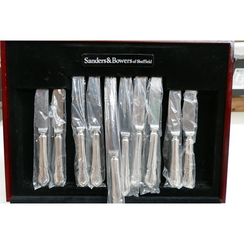 52 - Cased Sanders & Bowers Cutlery Canteen