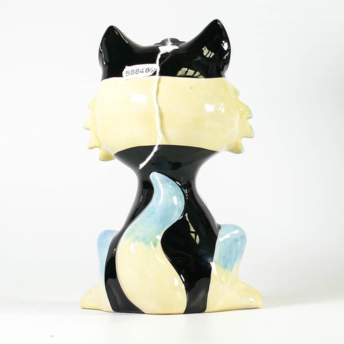 77 - Lorna Bailey hand decorated fireside cat, colourway