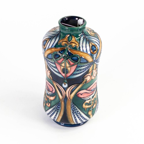 509 - Moorcroft Liberty vase designed by Rachel Bishop. Height 21.5cm, limited edition, dated 2000. Boxed