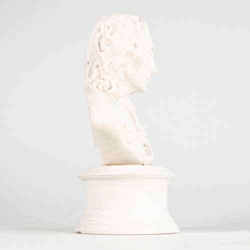 683 - Early Wedgwood bust of John Milton, thought to be a trial for a bust after John Flaxman. 19.5cm in h... 