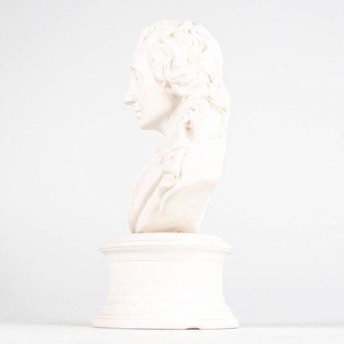 683 - Early Wedgwood bust of John Milton, thought to be a trial for a bust after John Flaxman. 19.5cm in h... 