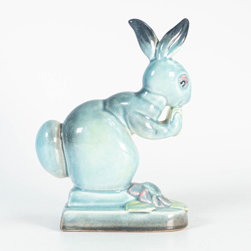 746 - Beswick blue glazed seated rabbit 316