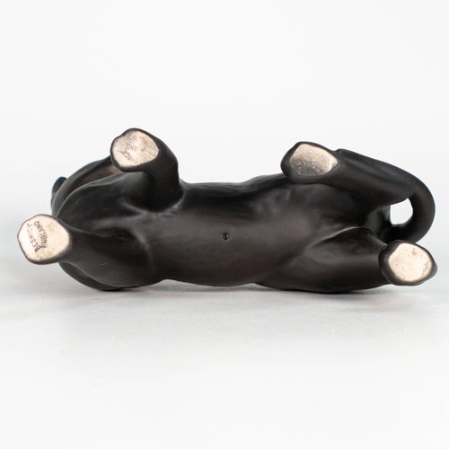 767 - Beswick Siamese cat standing 1897 in black matt finish.