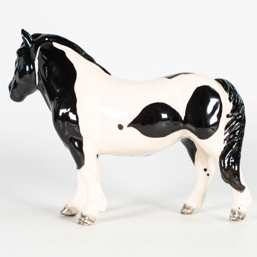 837 - Beswick piebald Shetland pony issued in 2005 in a limited edition of 500, boxed, height 14cm.