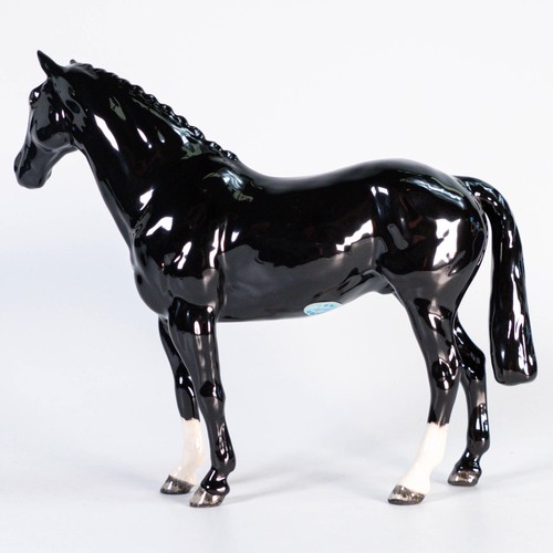 838 - Beswick black Hunter horse issued in 2005 in a limited edition of 500, boxed, height 21cm