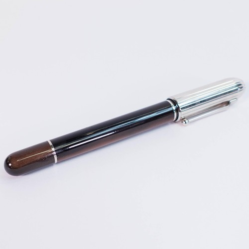 2277 - Alfred Dunhill boxed Sidecar Brown Resin Chassis Rollerball pen