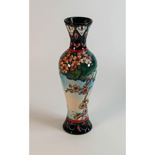 215 - Moorcroft collectors club vase in the Cuckoo Song design. Number 40 of limited edition. Signed by An... 