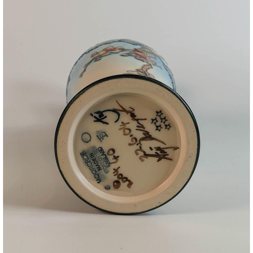 215 - Moorcroft collectors club vase in the Cuckoo Song design. Number 40 of limited edition. Signed by An... 