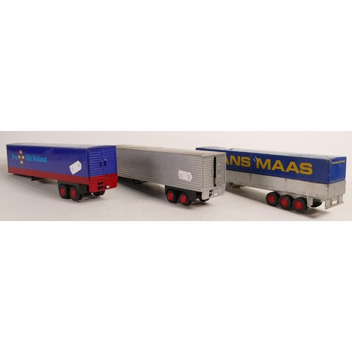 70 - Vintage Lion Toys model toy lorries trailers. (3)