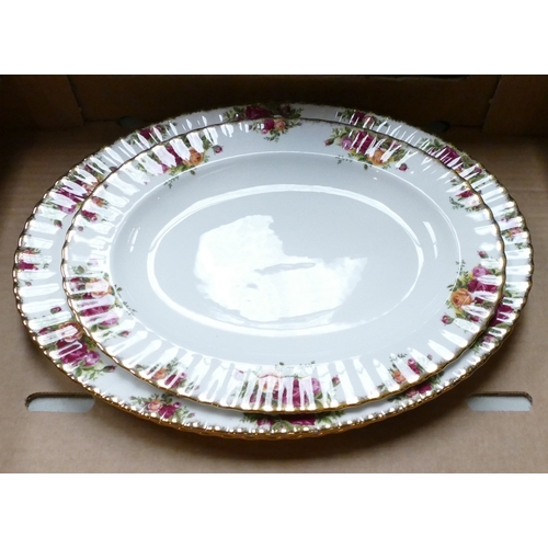 1802 - A very large collection of Royal Albert Old Country Roses tea and dinner ware to include - lidded tu... 