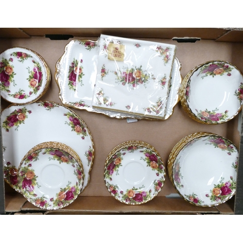 1802 - A very large collection of Royal Albert Old Country Roses tea and dinner ware to include - lidded tu... 