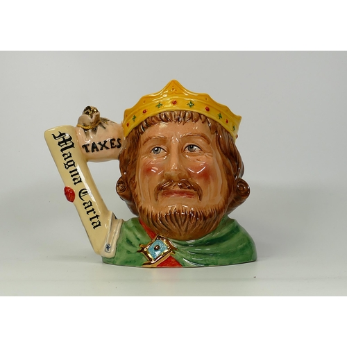 270 - Royal Doulton Large Character Jug King John D7125 Collectors club character jug 1999