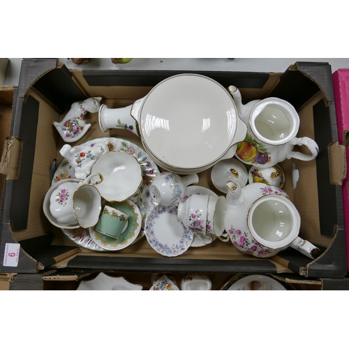 6 - A mixed collection of items to include Floral Tea Ware. Minton items, Floral Teapots etc