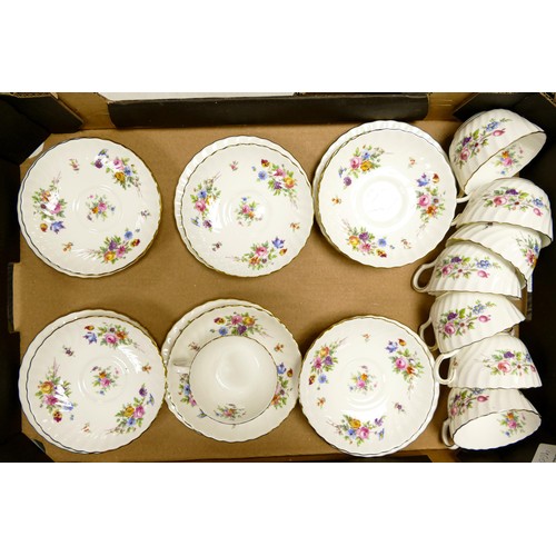 66 - A large collection of Minton Marlow pattern tea & coffee ware to include tea & coffee services, trio... 