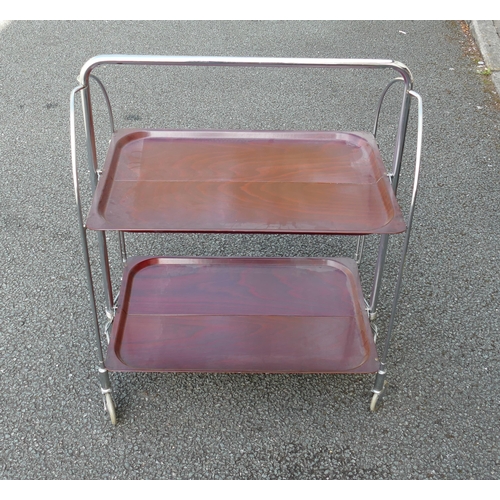 616 - Gerlinol, Mid-Century folding drinks trolley