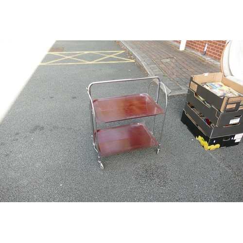 616 - Gerlinol, Mid-Century folding drinks trolley