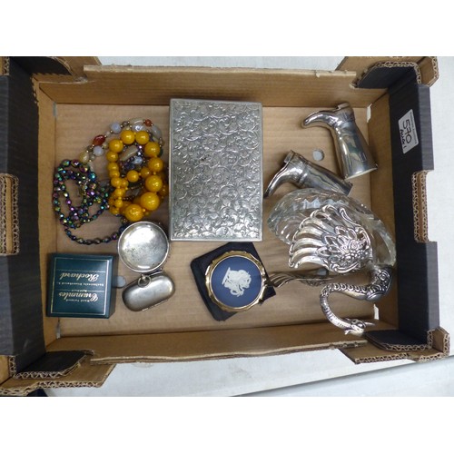 570 - A Mixed Collection of Items to Include Silver Plated Gentlemans Sovereign Holder, Stratton Ladies Co... 