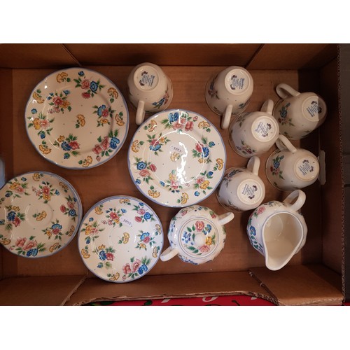 370C - Laura Ashley 'Hazelbury' pattern 20 piece tea set.