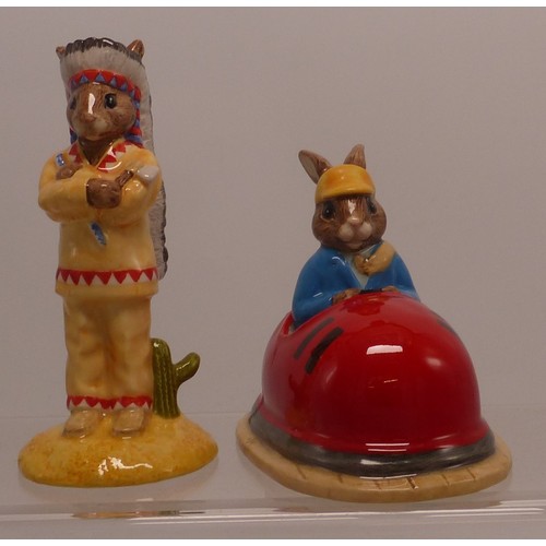 175B - Royal Doulton Limited Edition Bunnykins Figures to Include Indian Bunnykin DB202 Together With Dodge... 