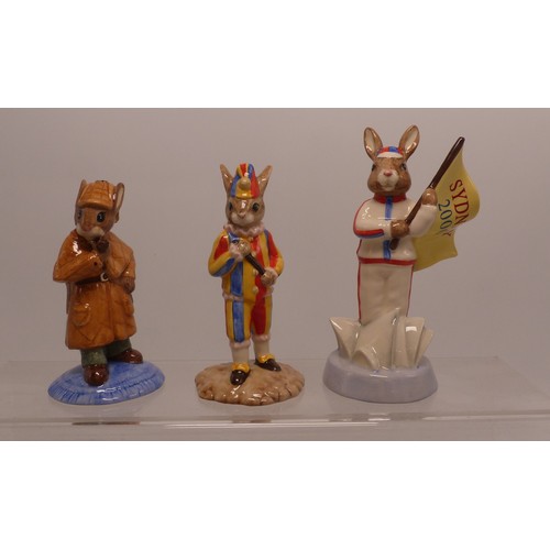 175A - Royal Doulton Limited Edition Bunnykins Figures to Include Mr Punch Bunnykin DB234 Together With Eng... 