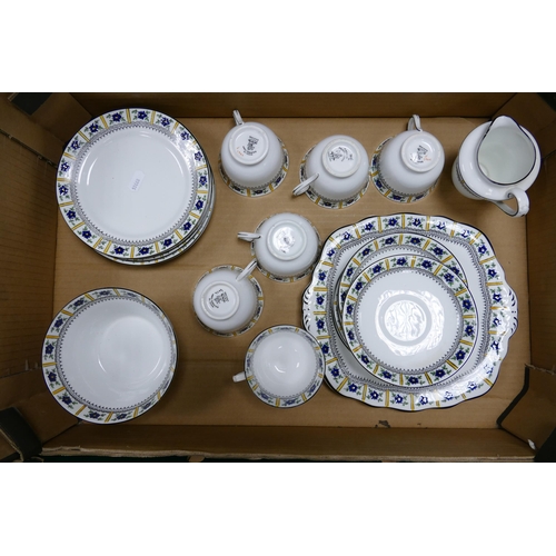 147 - Balmoral China Floral decorated 21 piece tea set