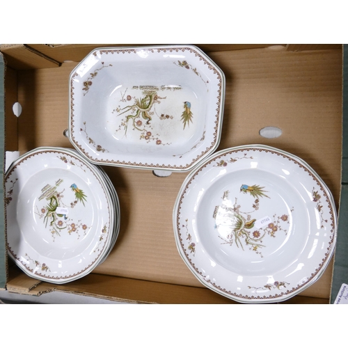 148 - A large collection of Wedgwood Old Chelsea patterned dinner ware to include dinner plates, salad pla... 