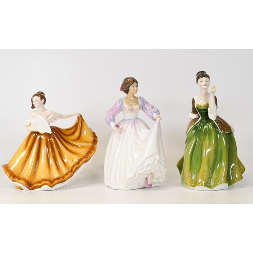 360 - Royal Doulton Lady Figure Madison Hn, Ashley Hn3420 & Fluer Hn2368(3)